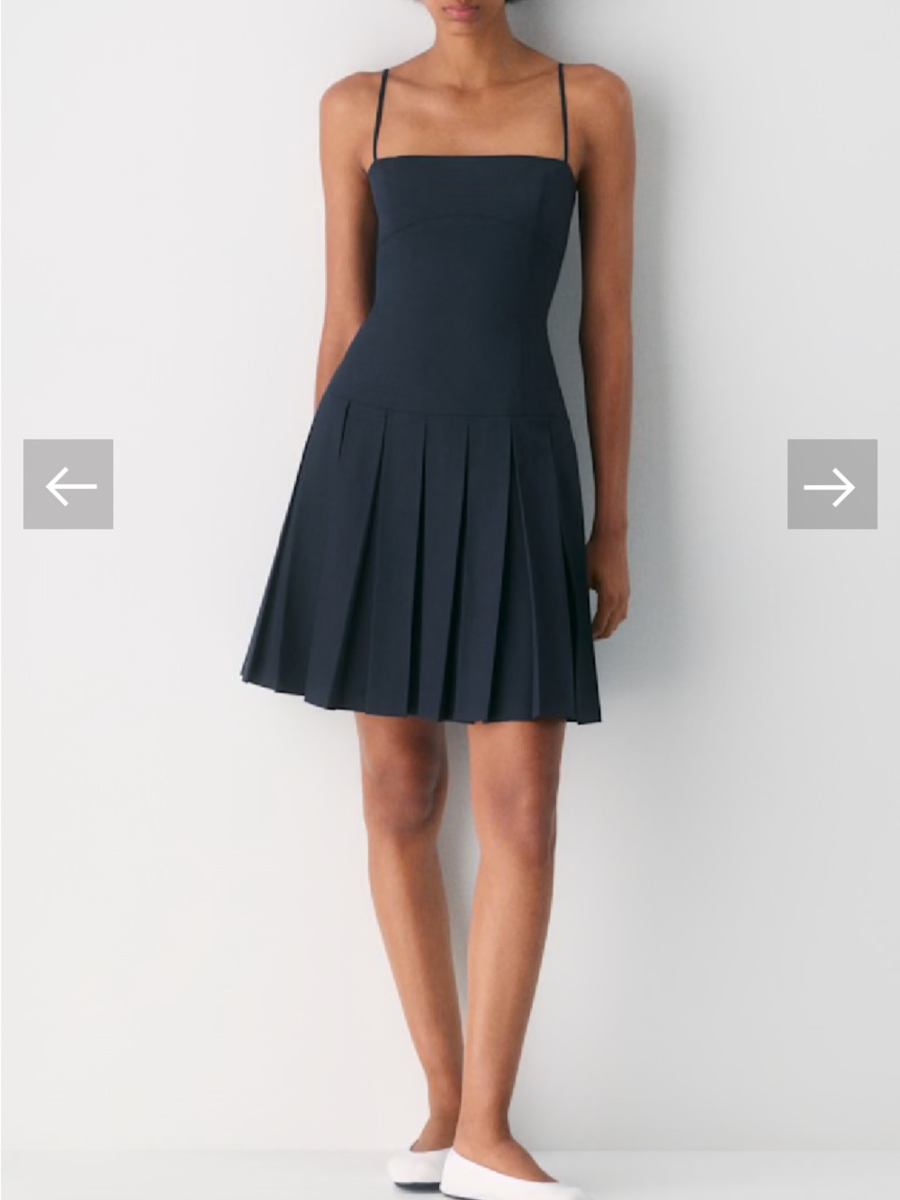 Aritzia Sunday Best Shetland Pleated Dress